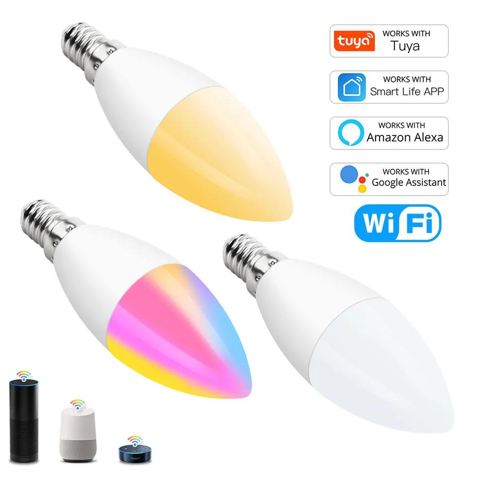 Tuya-Ʈ  led  E14, Ʈ Ȩ к Led   Sycn ˷ Ƹ  ýƮ Ʈ 